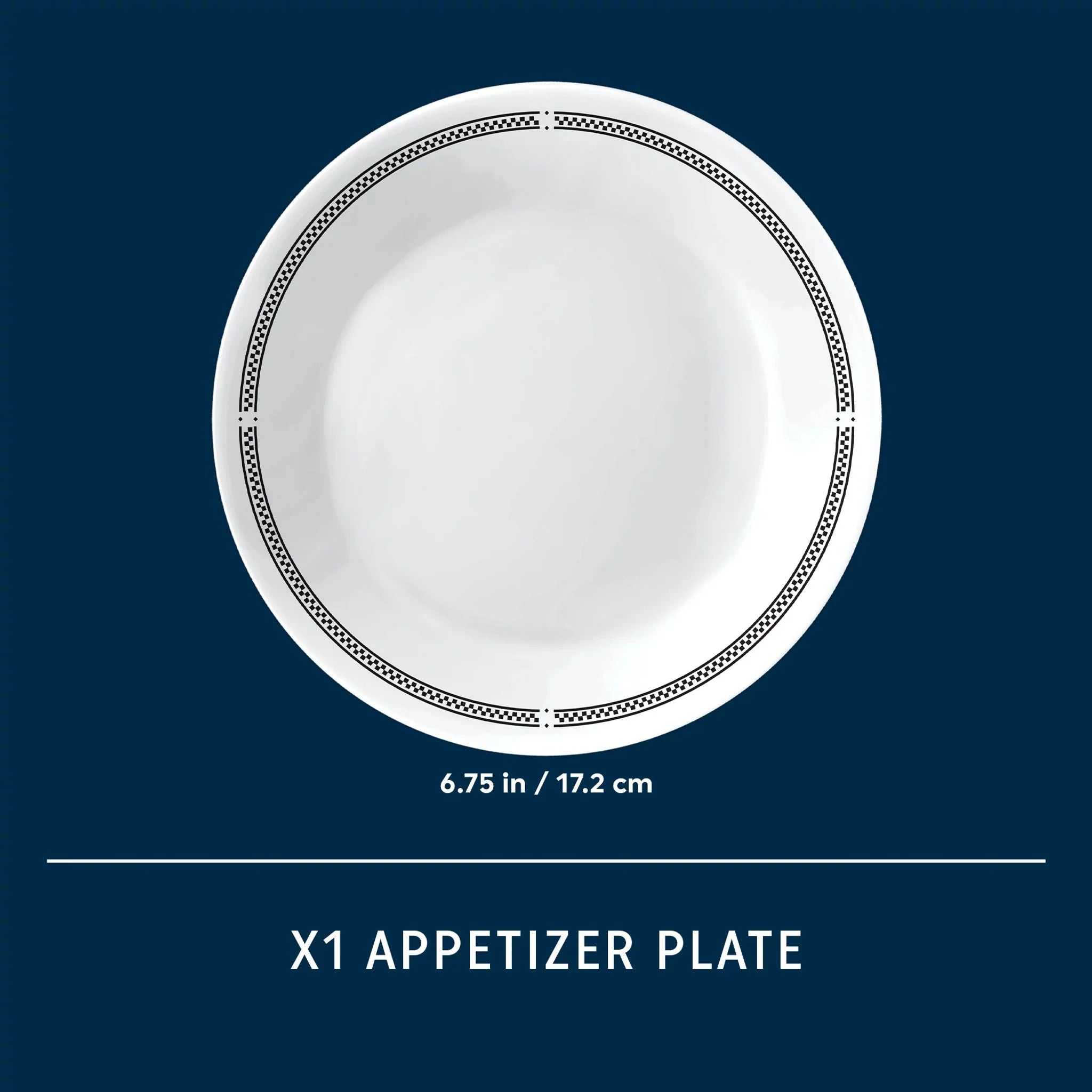 Corelle Vitrelle Brasserie 6.75 Appetizer Plate, 6-pack - Image 4