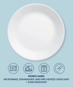 Alternative view of Corelle Vitrelle Winter Frost White 16-piece Mugless Dinnerware Set, Service for 4