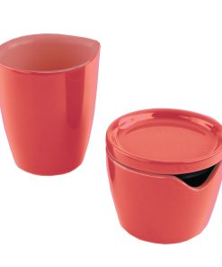 Corelle Vitrelle Vermilion Cream and Sugar Set