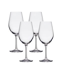 Corelle Vitrelle Tokyo Temptation Cabernet Glasses (4-Pieces), 16-ounce, Dishwasher Safe, Lead-free Crystalline