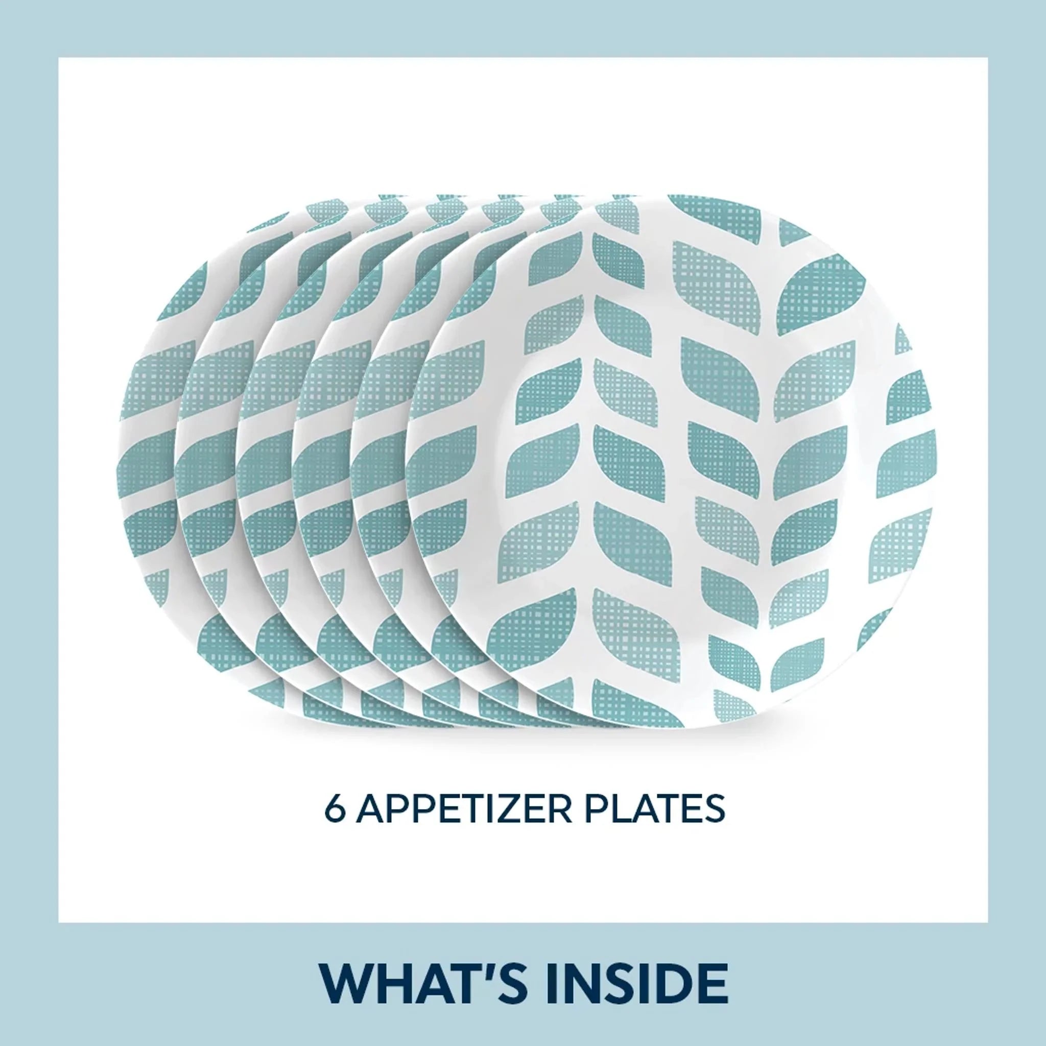 Corelle Vitrelle Global Collection Northern Pines 6.75 Appetizer Plates, 6-pack - Image 6