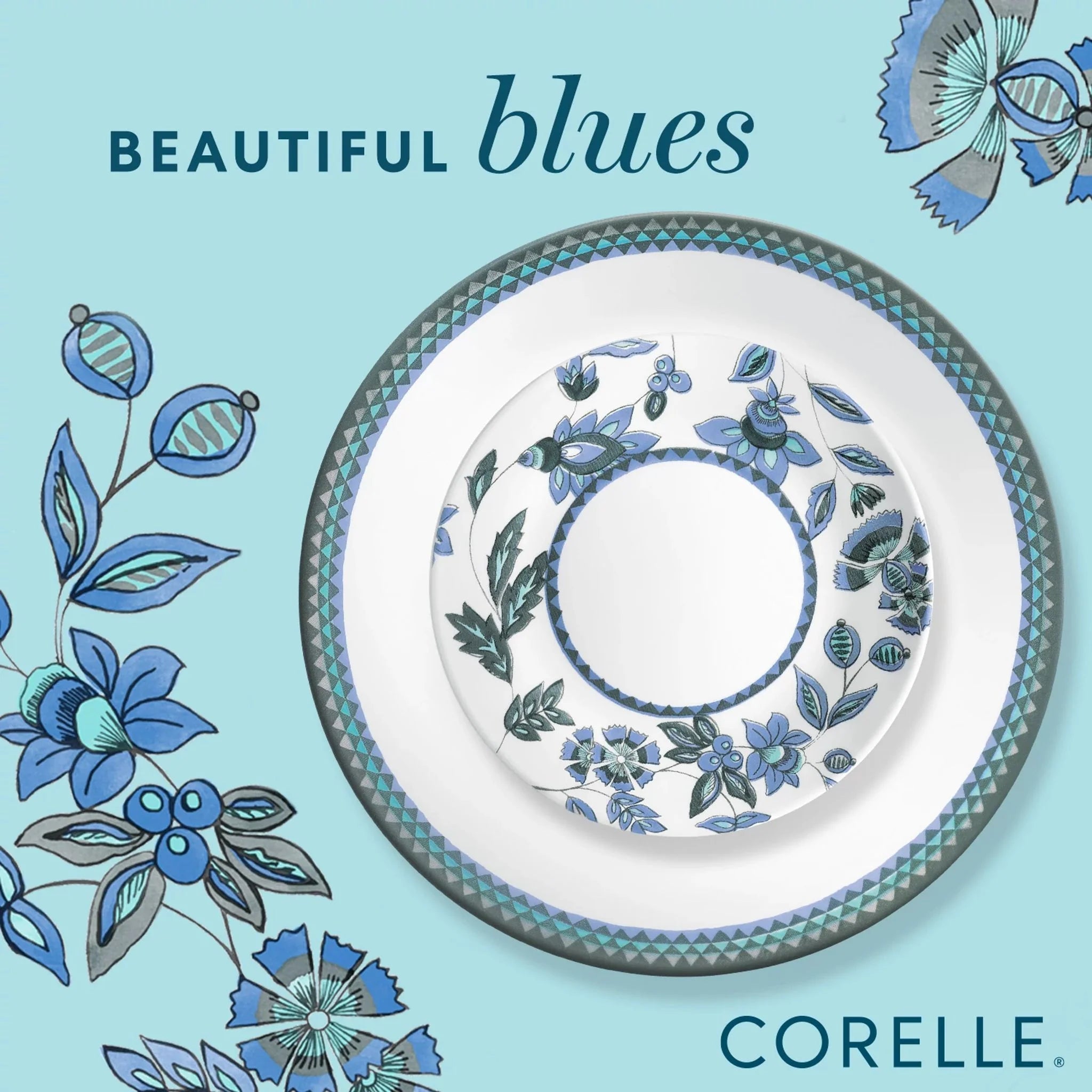 Corelle Vitrelle Veranda 10.25 Dinner Plate - Image 3