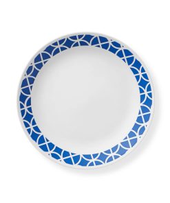 Corelle Vitrelle Cobalt Circles 10.25 Dinner Plate