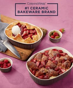 Alternative view of Corelle Vitrelle French Colors 10-piece Bakeware Set, Cabernet