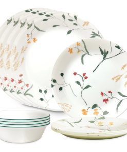 Corelle Vitrelle Wildflower Scatter 12-piece Dinnerware Set, Service for 4