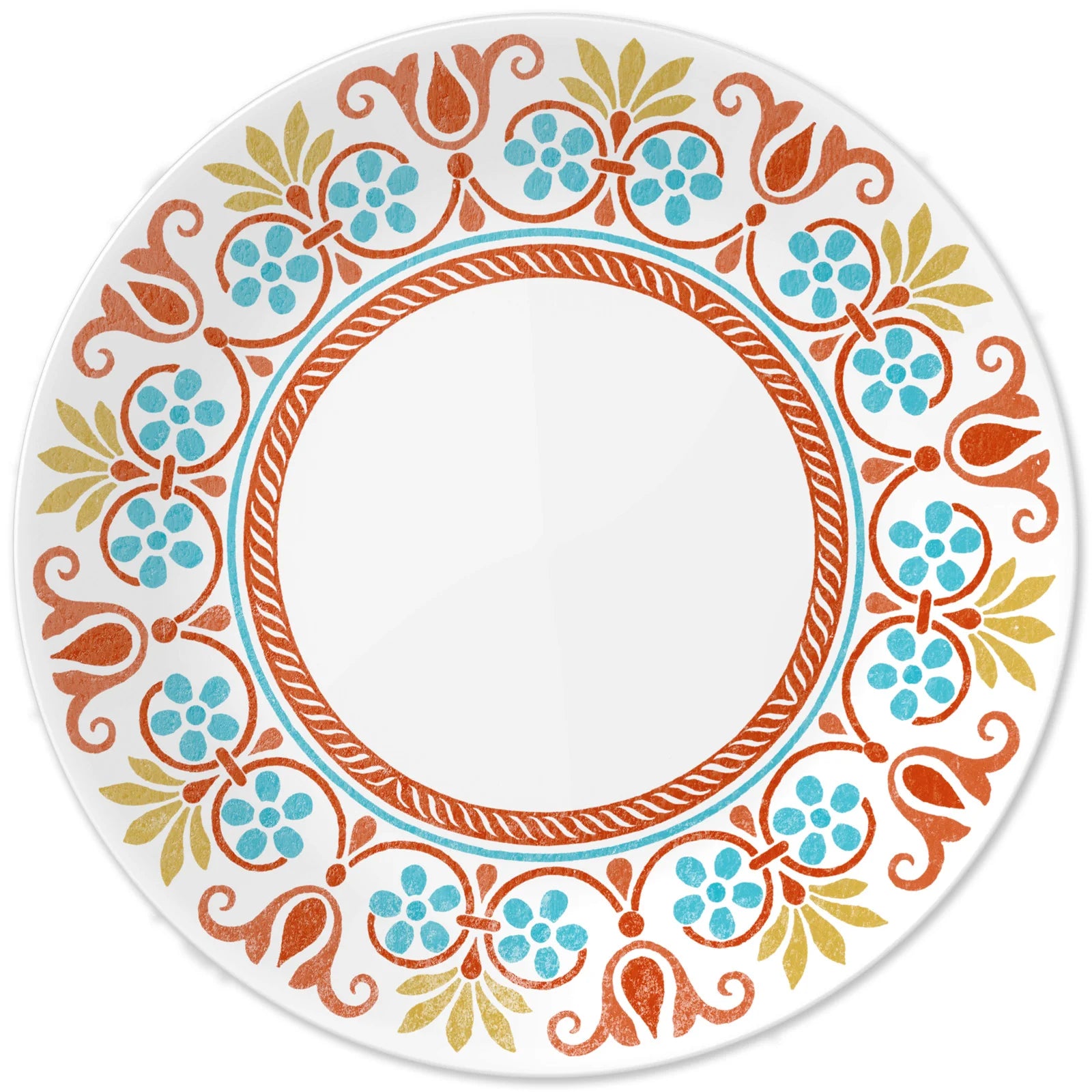 Corelle Vitrelle Global Collection Terracotta Dreams 10.25 Dinner Plates, 4-pack