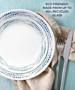 Alternative view of Corelle Vitrelle Ocean Blues 12-piece Dinnerware Set, Service for 4