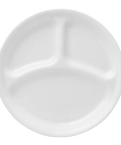 Corelle Vitrelle Winter Frost White 10.25 Divided Dinner Plate