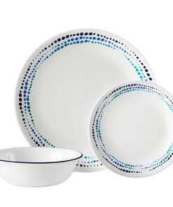 Corelle Vitrelle Ocean Blues 12-piece Dinnerware Set, Service for 4