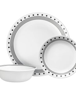Corelle Vitrelle City Block 12-piece Dinnerware Set, Service for 4