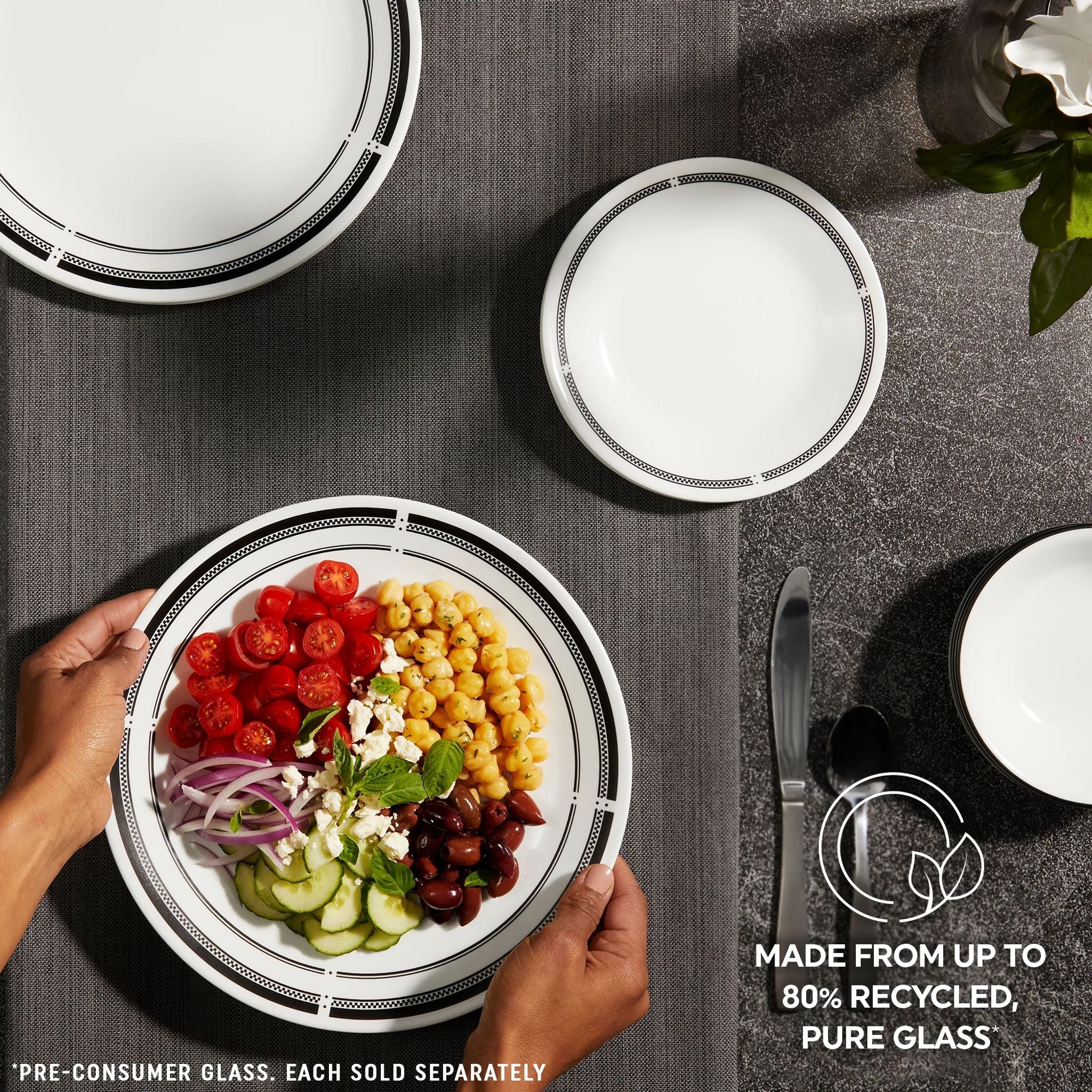 Corelle Vitrelle Brasserie 6.75 Appetizer Plate, 6-pack - Image 2