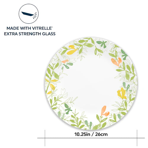 Corelle Vitrelle Contemporary Fruit 10.5 Dinner Plate- 4 Pack - Image 3