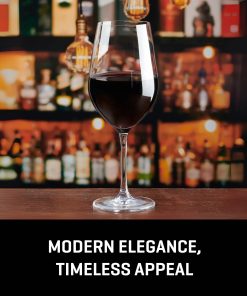 Alternative view of Corelle Vitrelle Tokyo Temptation Cabernet Glasses (4-Pieces), 16-ounce, Dishwasher Safe, Lead-free Crystalline