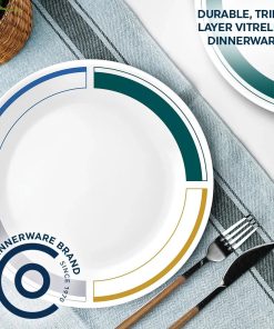 Alternative view of Corelle Vitrelle Color Block 10.25 Dinner Plate