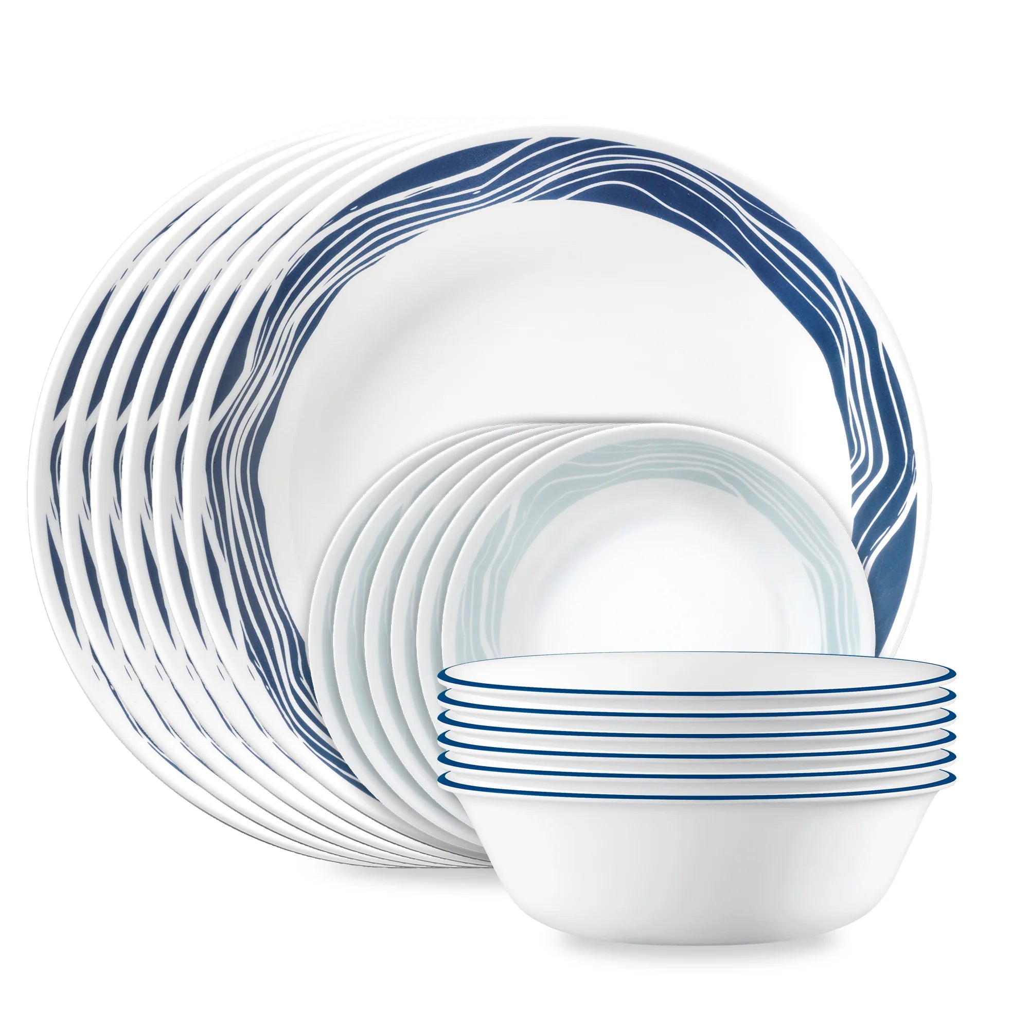 Corelle Vitrelle Acadia 18-piece Dinnerware Set, Service for 6