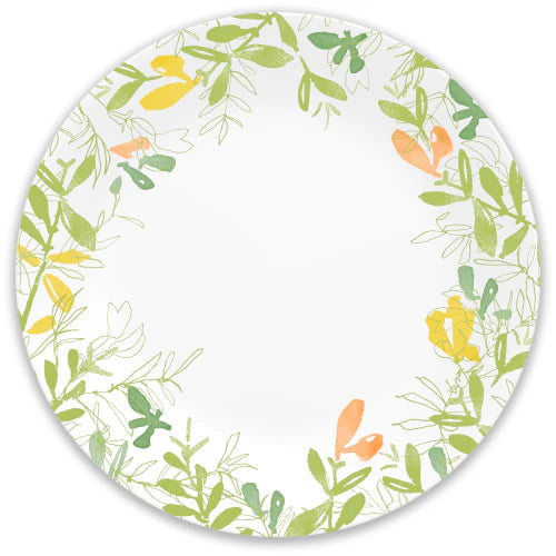 Corelle Vitrelle Contemporary Fruit 10.5 Dinner Plate- 4 Pack
