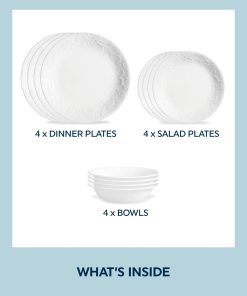 Alternative view of Corelle Vitrelle Bella Faenza 12-piece Dinnerware Set, Service for 4