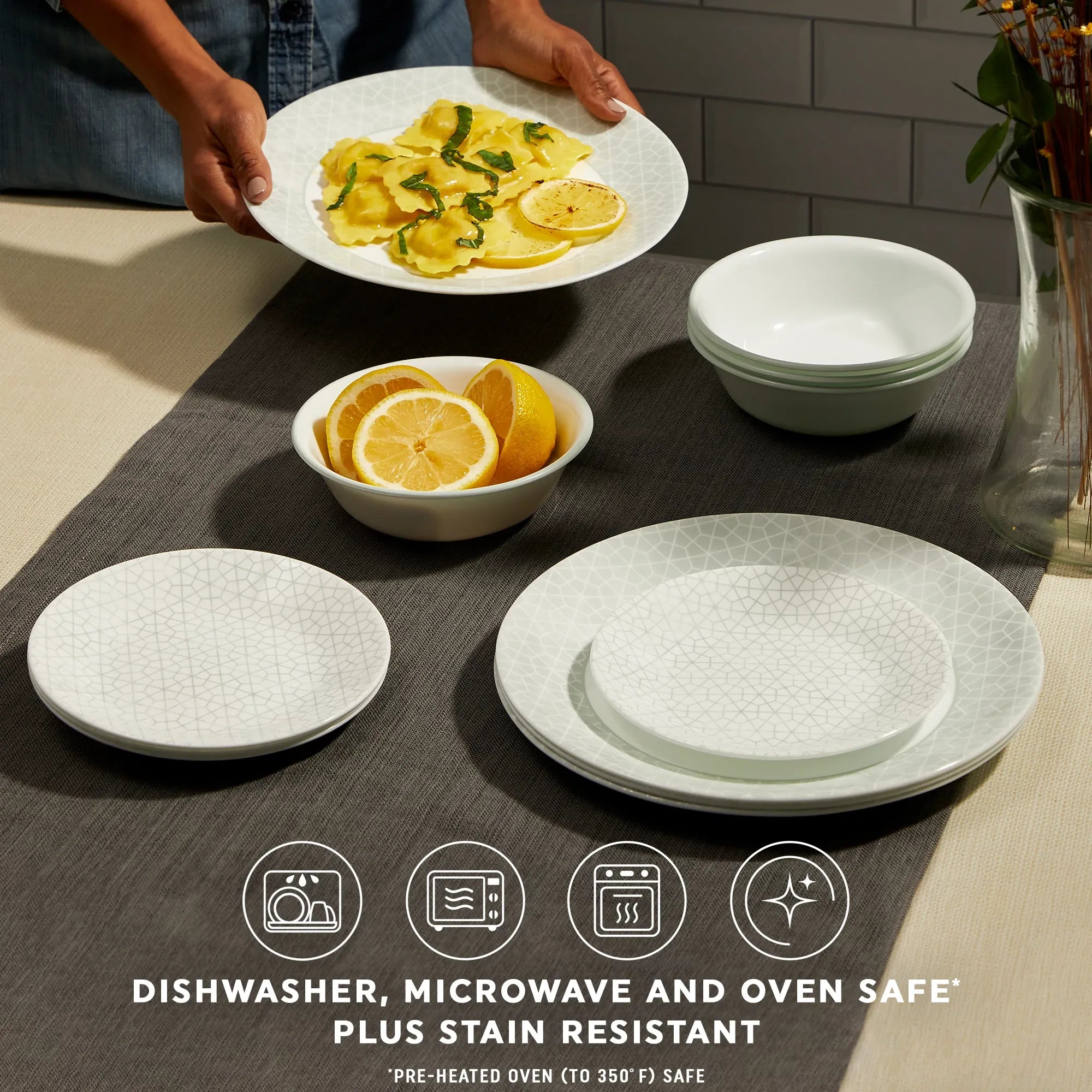 Corelle Vitrelle Knox 18-piece Dinnerware Set, Service for 6 - Image 5