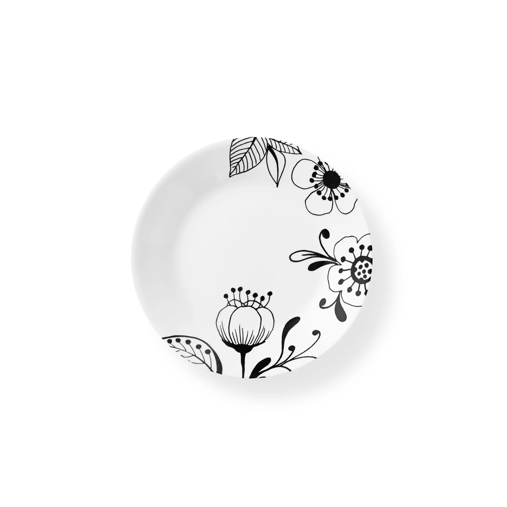 Corelle Vitrelle Inked Poppy 6.75 Appetizer Plate