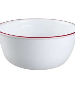 Corelle Vitrelle Red Banded 28-ounce Large Soup Bowl
