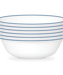 Corelle Vitrelle Botanical Stripes 18-ounce Cereal Bowls, 6-pack