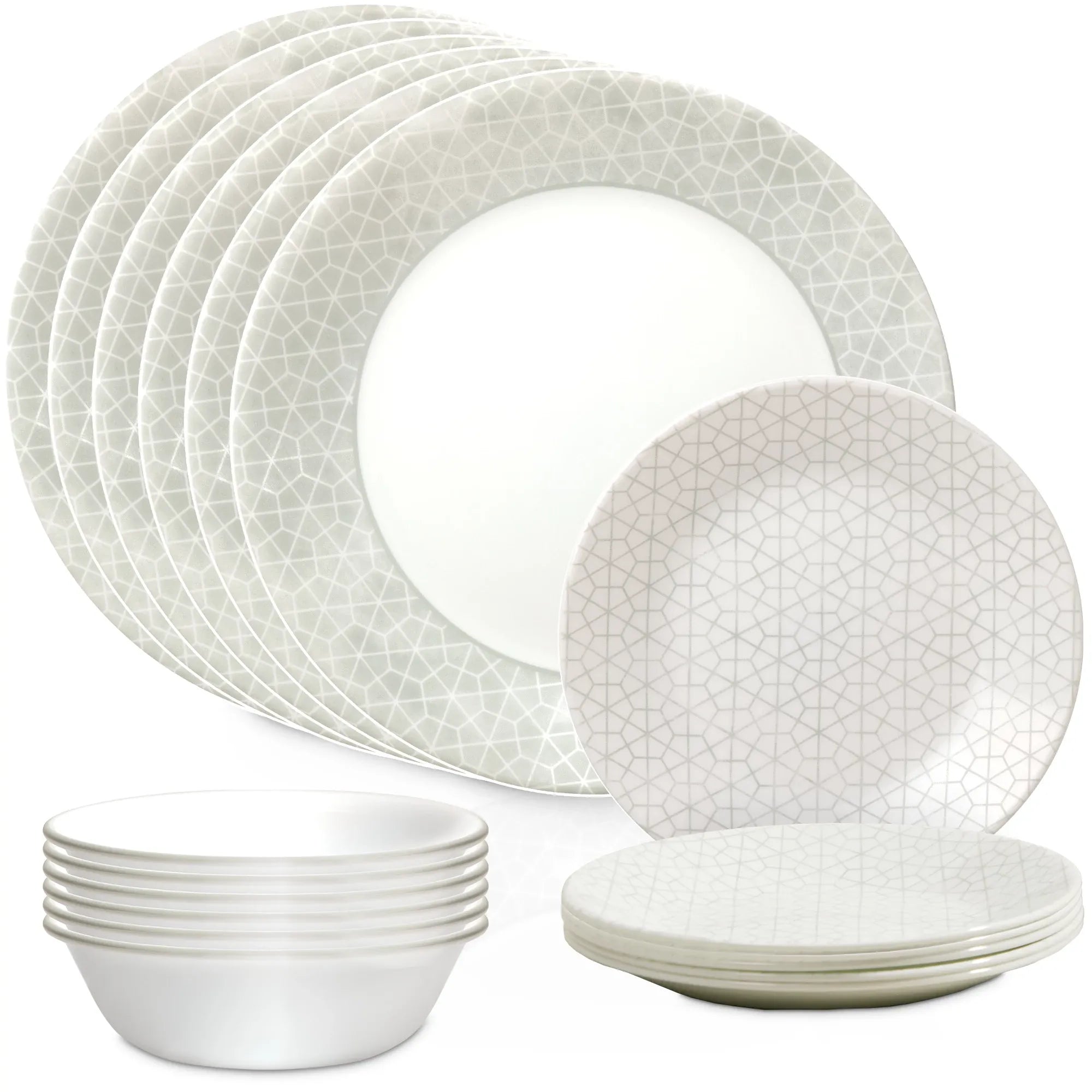 Corelle Vitrelle Knox 18-piece Dinnerware Set, Service for 6