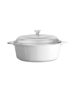 Corelle Vitrelle Just White 3.25L Casserole with Lid