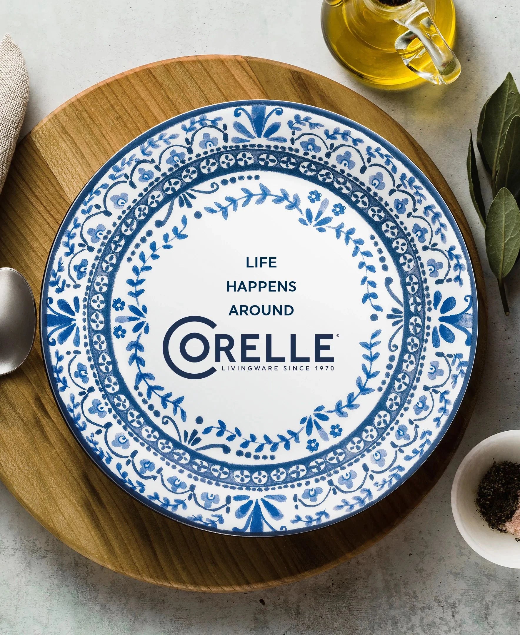 Corelle Vitrelle Portofino 6.75 Appetizer Plate - Image 4