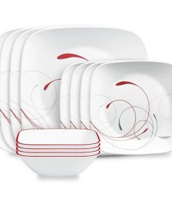 Corelle Vitrelle Square Splendor 12-piece Dinnerware Set, Service for 4