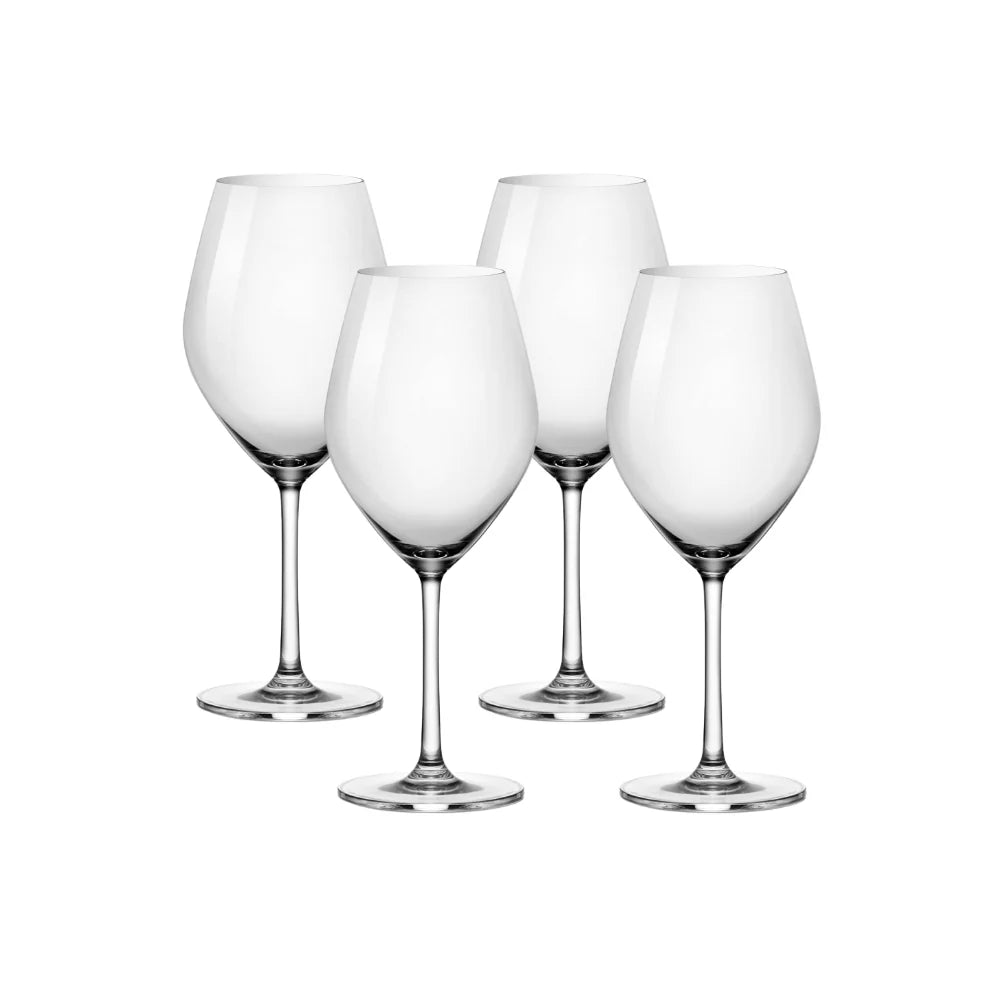 Corelle Vitrelle Sondria Red Wine Glasses (4-pieces), 20-ounce, Dishwasher Safe