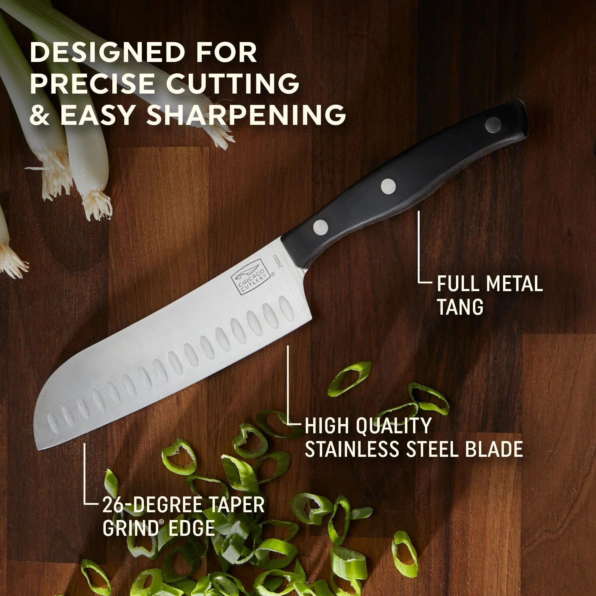 Corelle Vitrelle Ellsworth 2-piece Santoku Knife - Image 3