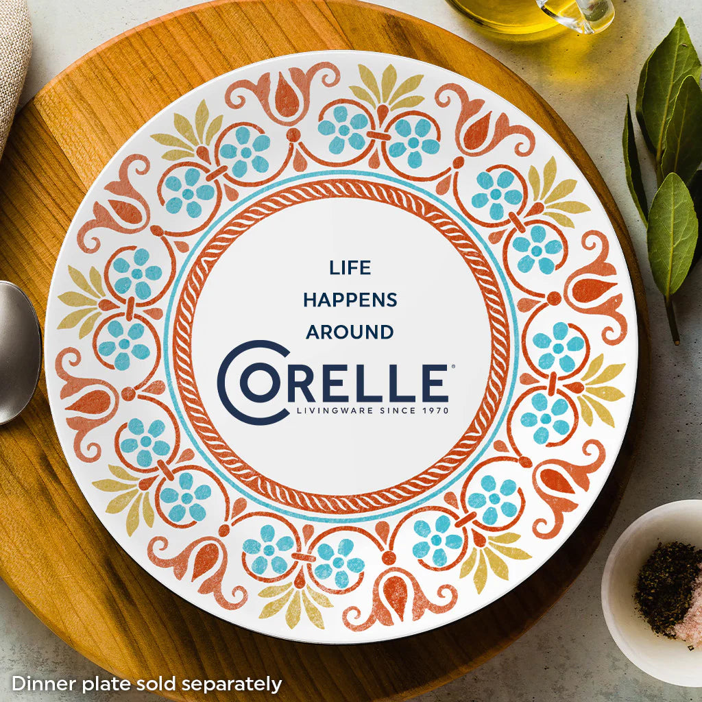 Corelle Vitrelle Global Collection Terracotta Dreams 10.25 Dinner Plates, 4-pack - Image 6