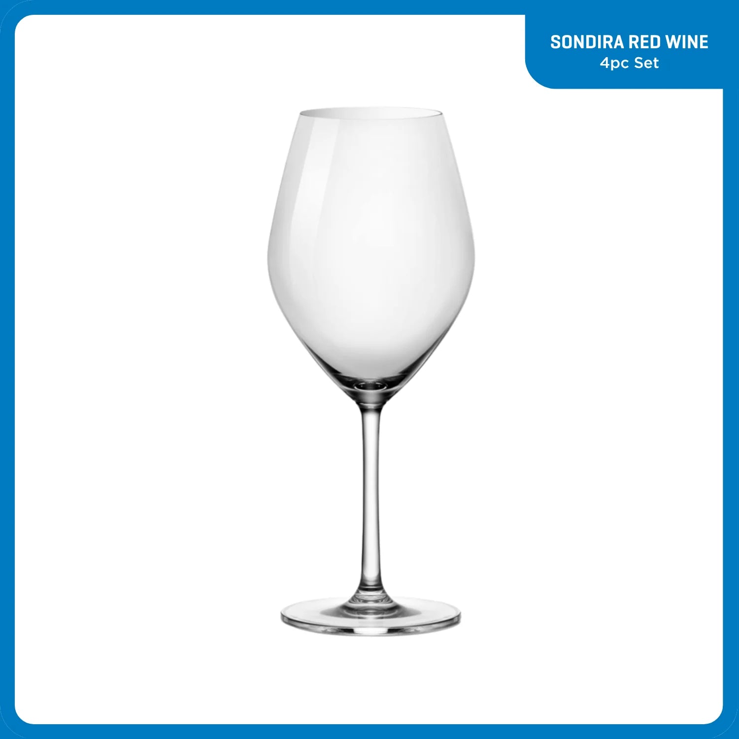 Corelle Vitrelle Sondria Red Wine Glasses (4-pieces), 20-ounce, Dishwasher Safe - Image 2