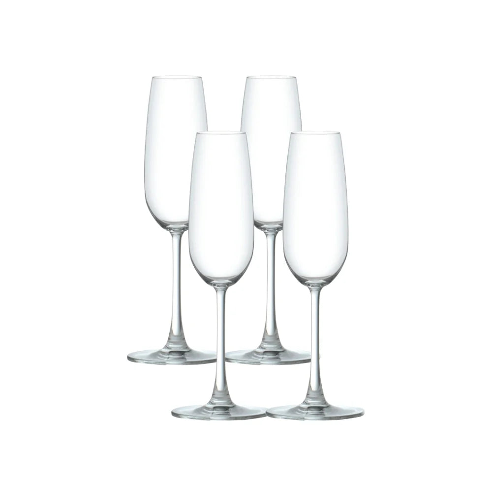 Corelle Vitrelle Matera Champagne Flutes (4-Pieces), 7-ounce, dishwasher safe