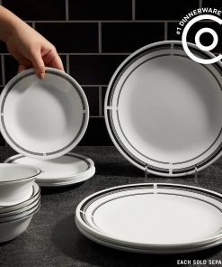 Alternative view of Corelle Vitrelle Brasserie 10.25 Dinner Plates, 6-pack