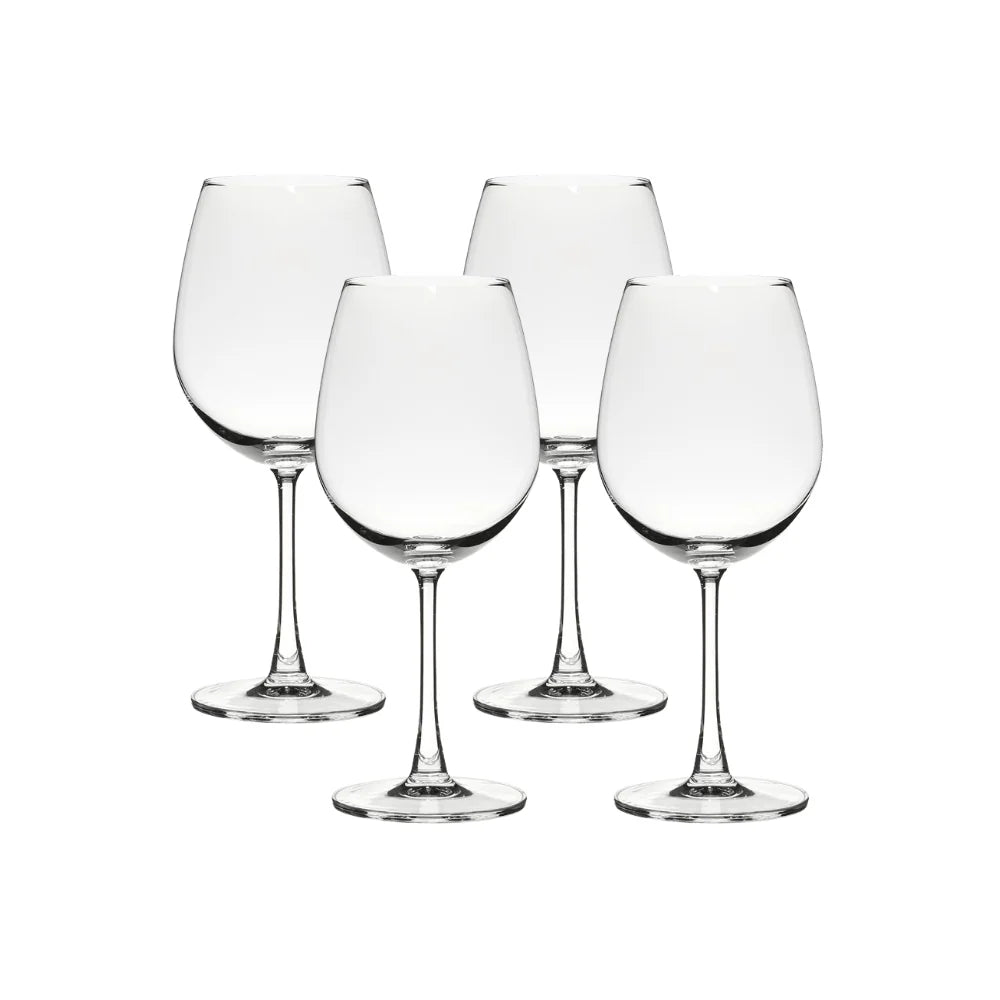Corelle Vitrelle Matera Red Wine Glasses (4-Pieces), 20-ounce, dishwasher safe