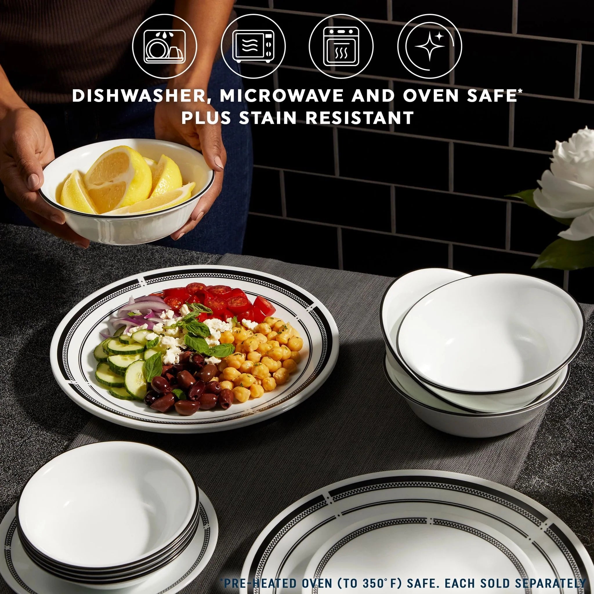 Corelle Vitrelle Brasserie 6.75 Appetizer Plate, 6-pack - Image 5