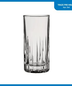 Alternative view of Corelle Vitrelle Traze PRE Highball Glasses (4-Pieces), 12-ounce, Dishwasher Safe