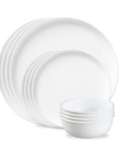 Corelle Vitrelle Modern Rounds 12pc Set, Service for 4