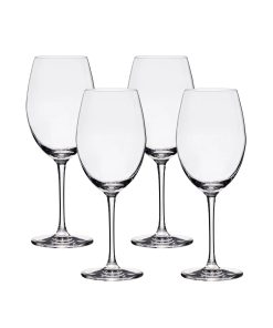 Corelle Vitrelle Bangkok Bliss Cabernet Glasses (4-Pieces), 16-ounce, Dishwasher Safe, Lead-free Crystalline