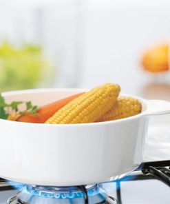 Alternative view of Corelle Vitrelle Just White 3.25L Casserole with Lid