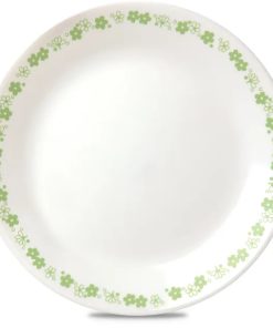Corelle Vitrelle Spring Blossom Green 10.25 Dinner Plate
