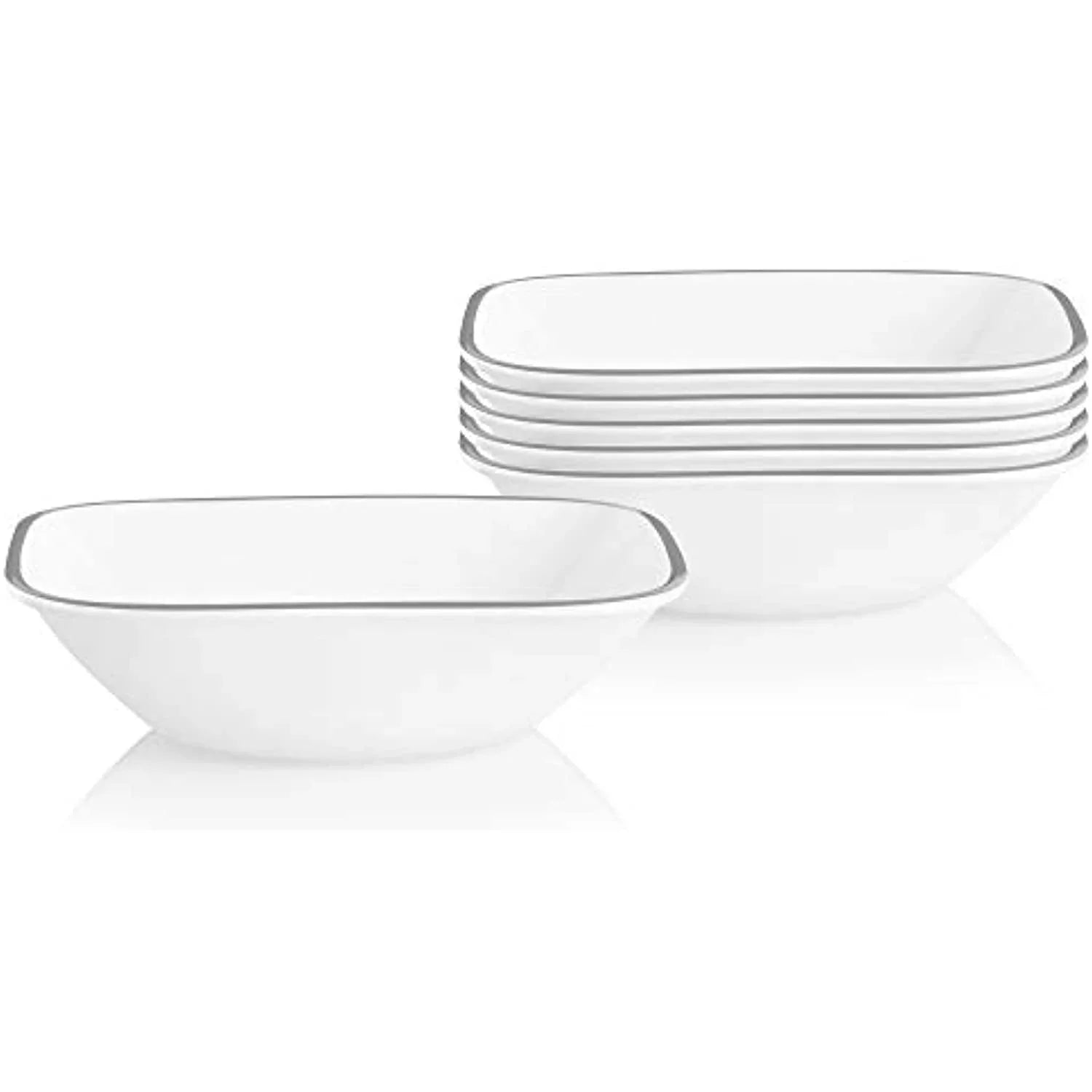 Corelle Vitrelle Urban Arc Square 22-ounce Cereal Bowl, 6 pack