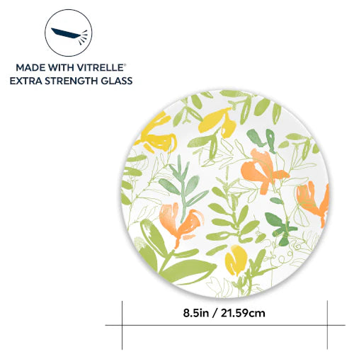 Corelle Vitrelle Contemporary Fruit 8.5 Salad Plate-4 Pack - Image 2