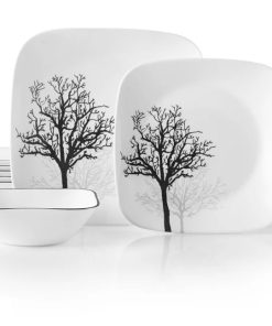 Corelle Vitrelle Timber Shadows 18-piece Dinnerware Set, Service for 6
